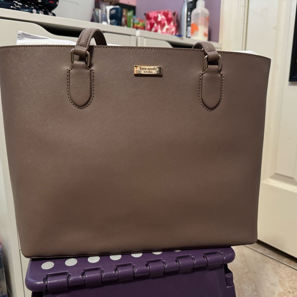 Kate Spade Taupe Tote Bag